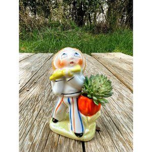 Vintage Pied Piper Hand Painted small vase